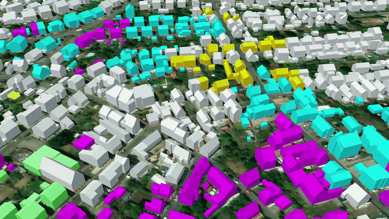 Animated preview of automatic building storey estimation from street-view imagery